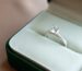 A moissanite pendant catching the light